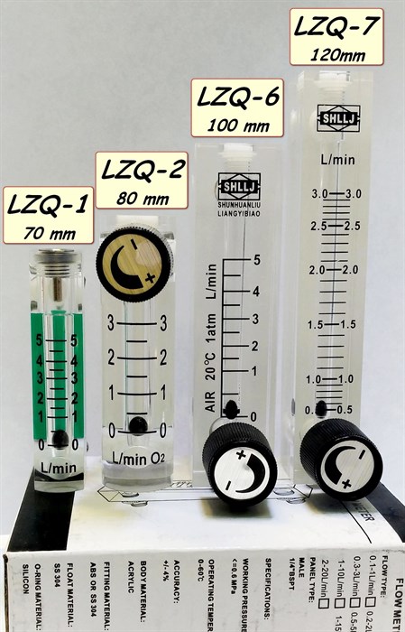 Ротаметр 0,5-3 л/мин. с регулятором LZQ-7 594167